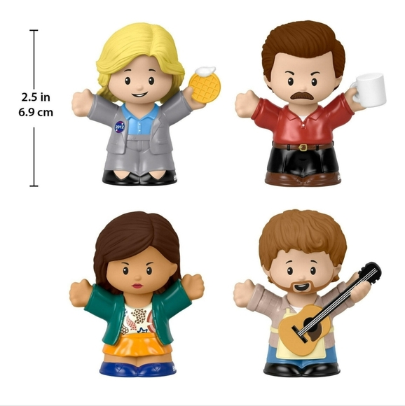 : Fisher Price parks and recreation Little People Collector 4pc Pack Figure toys - Picture 3 of 7